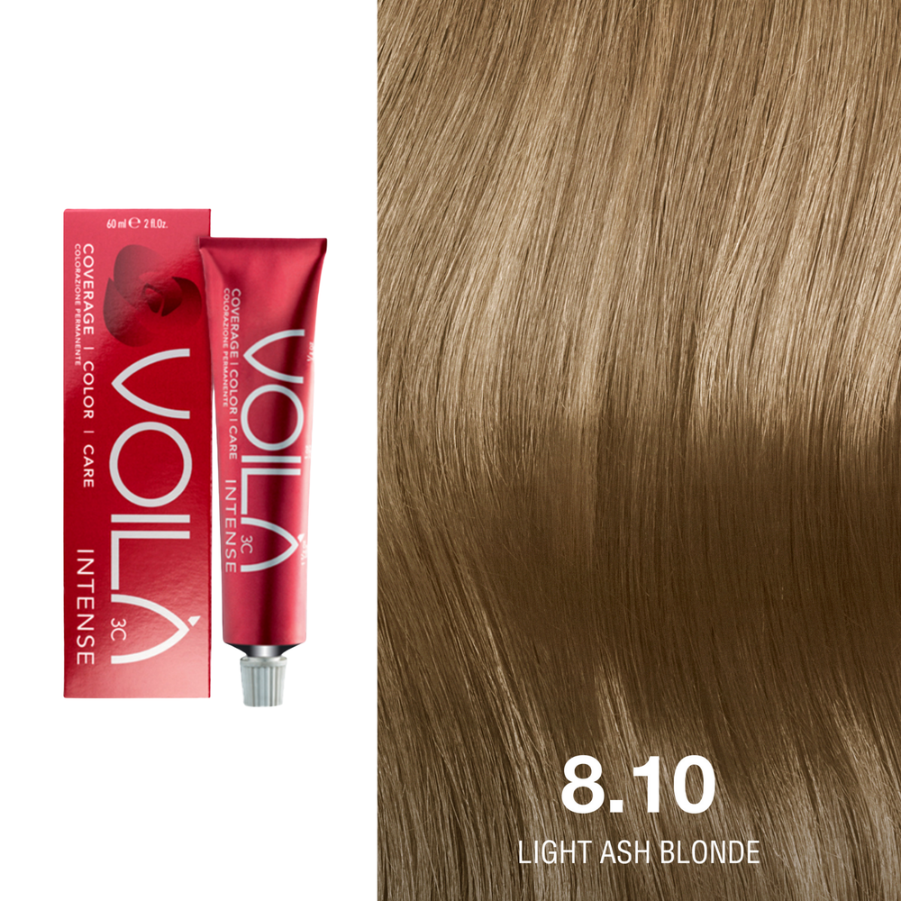 Tube de coloration permanente Voilà 60 ml pour cheveux – couleur intense et couverture totale des cheveux blancs