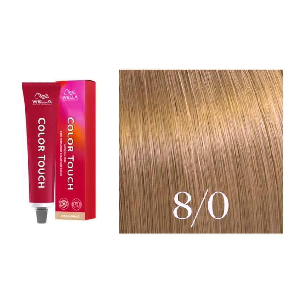 Tube de coloration Wella Color Touch demi-permanente 60 ml – nuances de couleur brillantes et professionnelles.