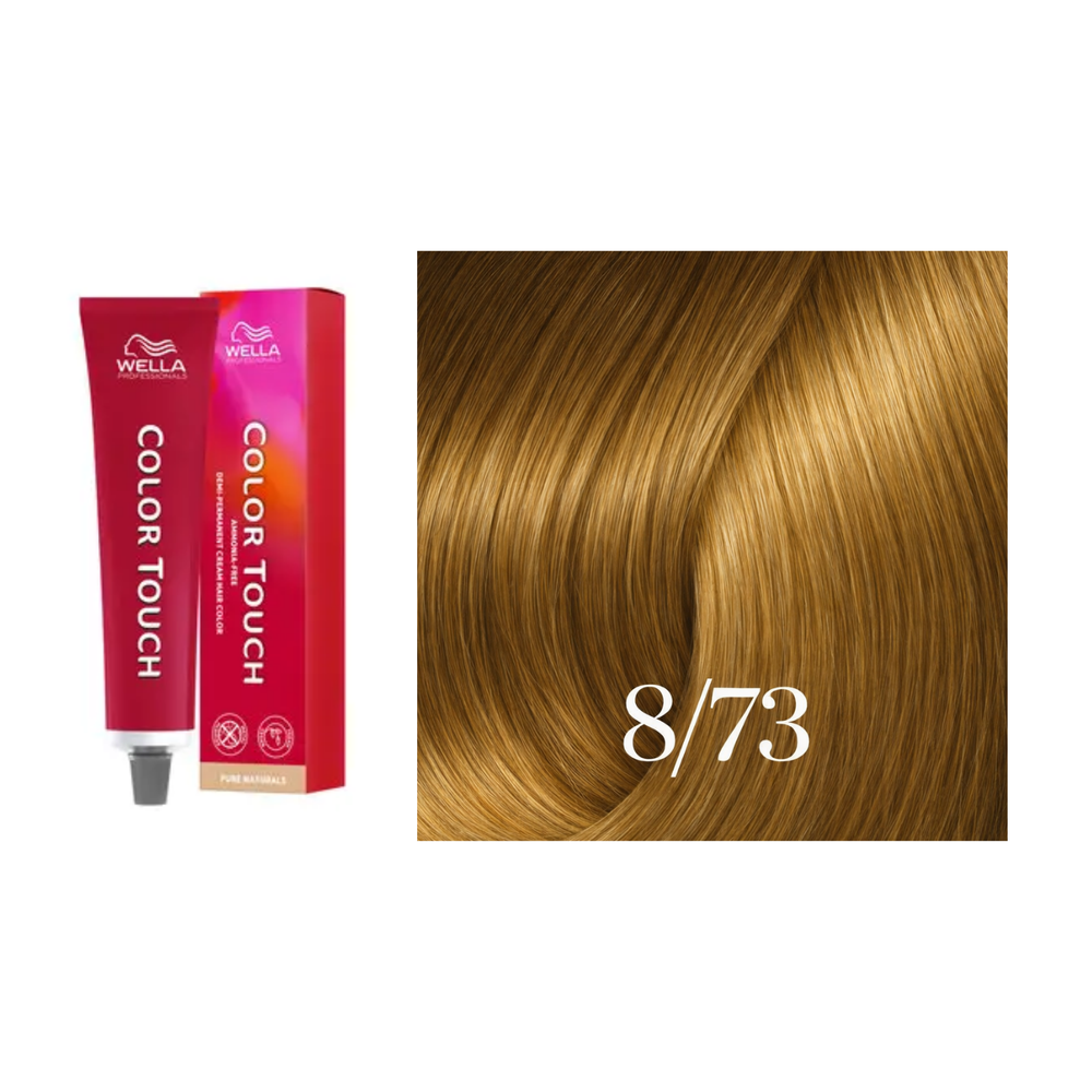 Tube de coloration Wella Color Touch demi-permanente 60 ml – nuances de couleur brillantes et professionnelles.