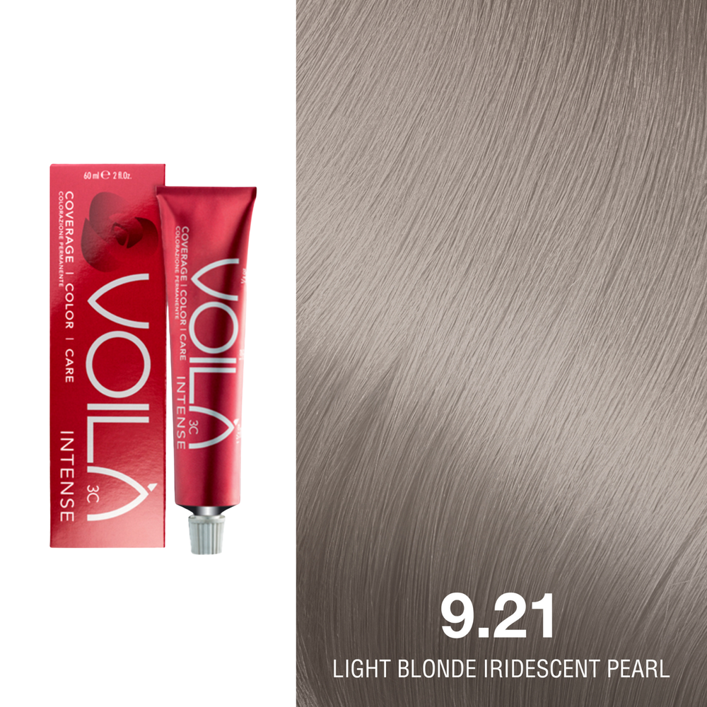 Tube de coloration permanente Voilà 60 ml pour cheveux – couleur intense et couverture totale des cheveux blancs
