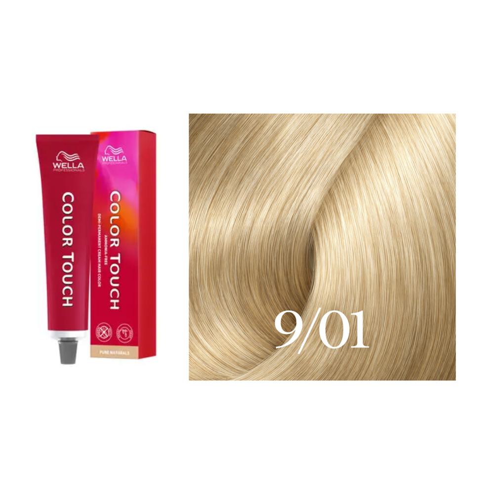Tube de coloration Wella Color Touch demi-permanente 60 ml – nuances de couleur brillantes et professionnelles.
