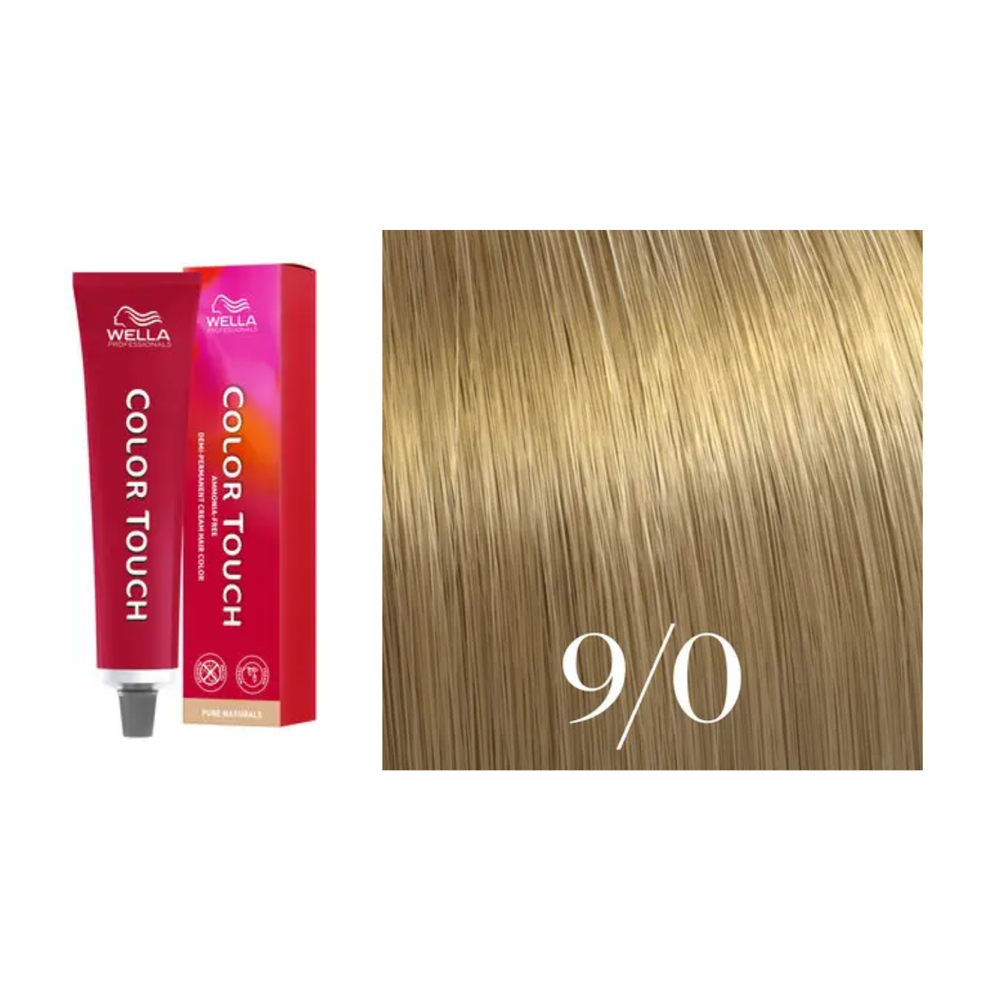 Tube de coloration Wella Color Touch demi-permanente 60 ml – nuances de couleur brillantes et professionnelles.