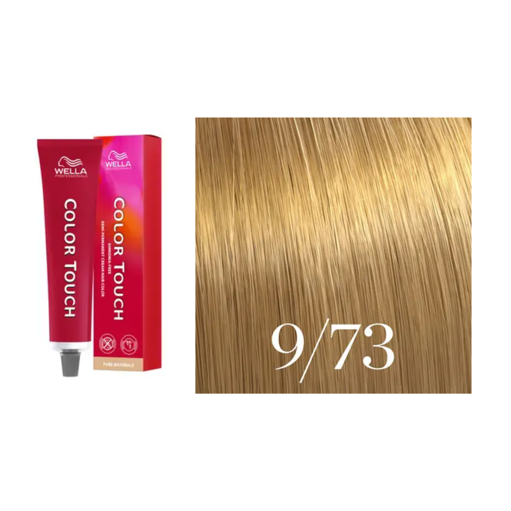 Tube de coloration Wella Color Touch demi-permanente 60 ml – nuances de couleur brillantes et professionnelles.