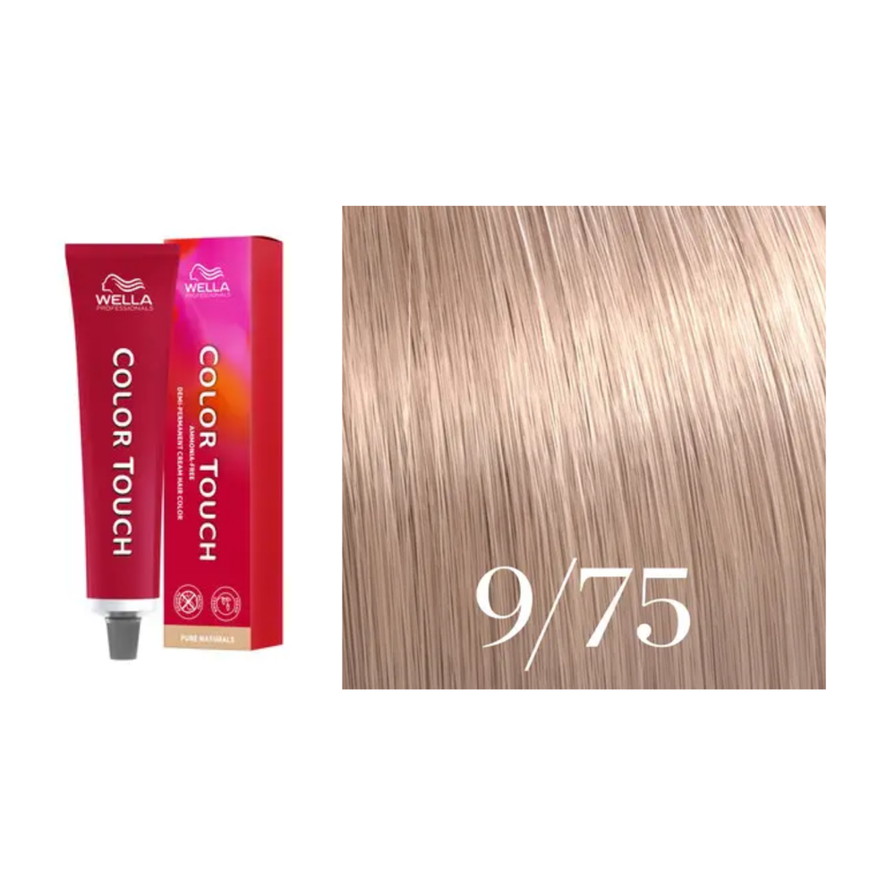 Tube de coloration Wella Color Touch demi-permanente 60 ml – nuances de couleur brillantes et professionnelles.