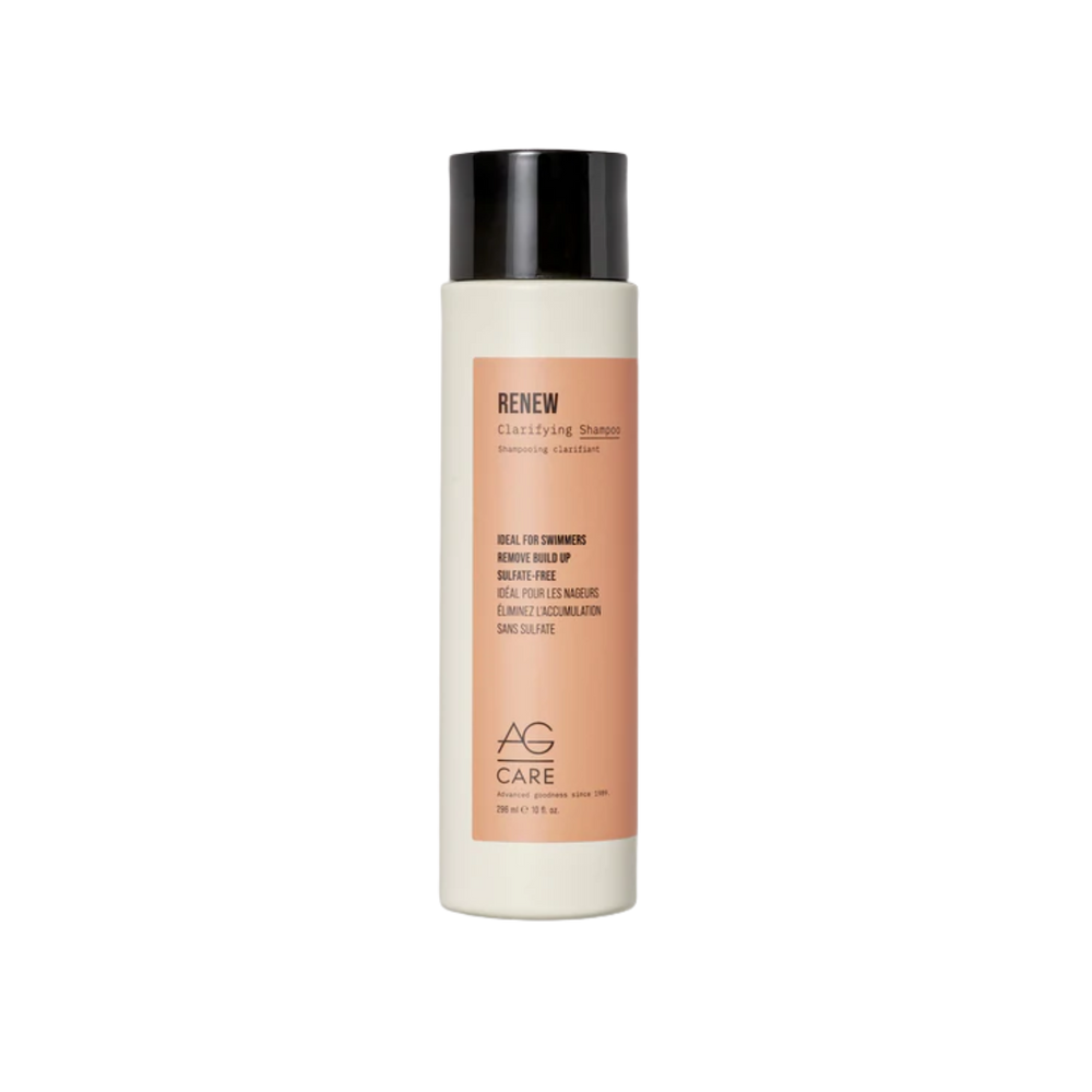 Flacon AG Care Renew Clarifying Shampoo — nettoyage profond cheveux, élimination dépôts et résidus