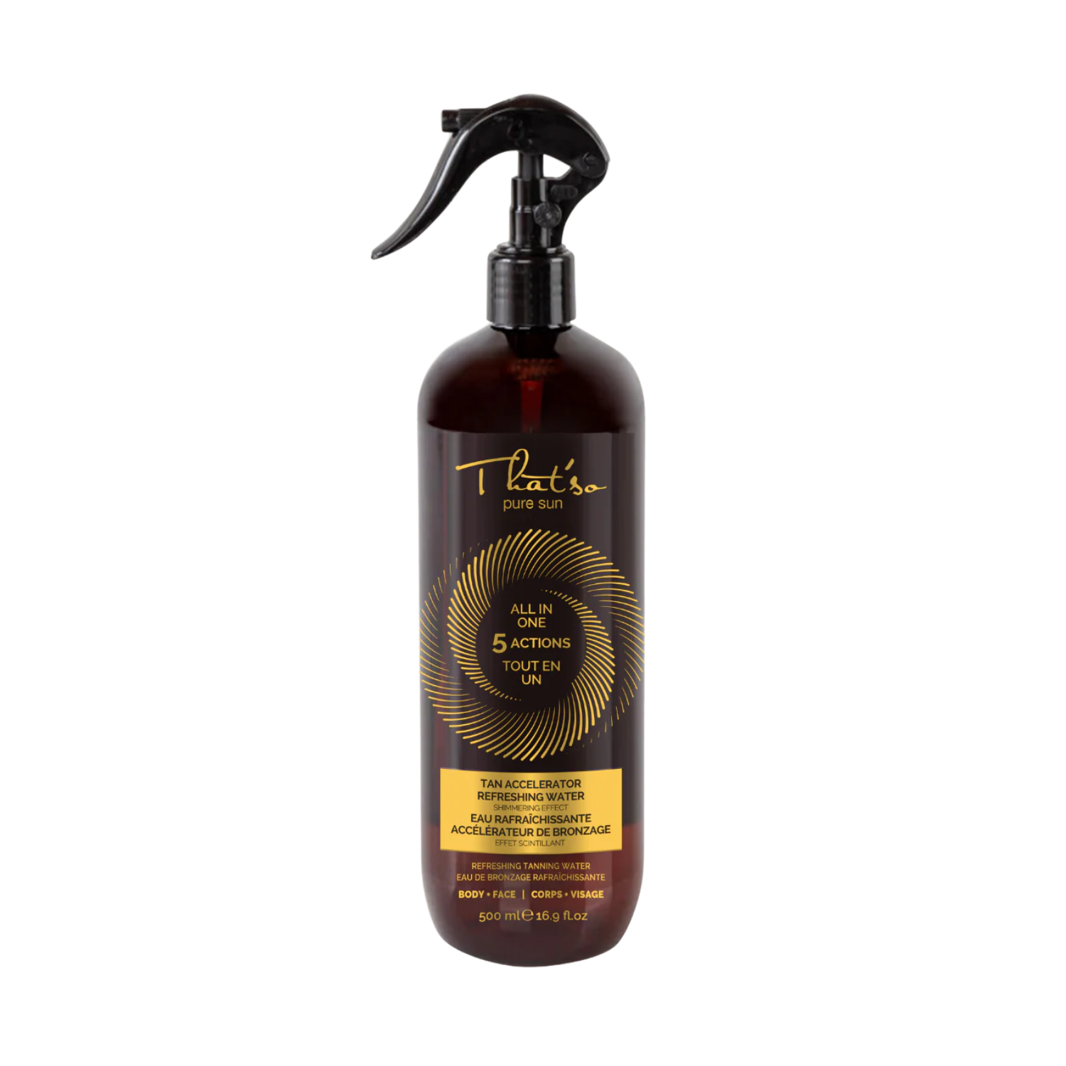 Brume accélératrice de bronzage That’so All In One Tan Accelerator Refreshing Water pour hâle intense et peau hydratée