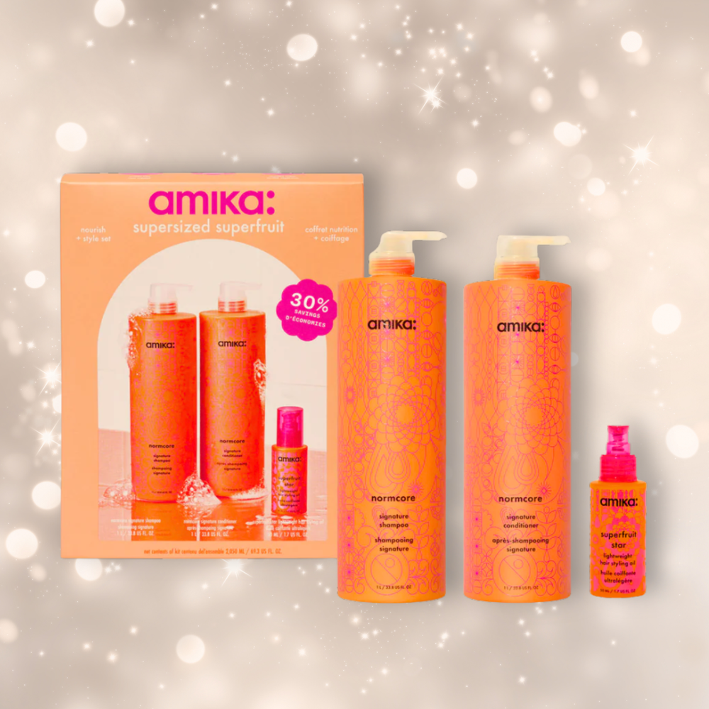 Flacon Amika Normcore Signature Shampoo 1 litre superfruit argousier