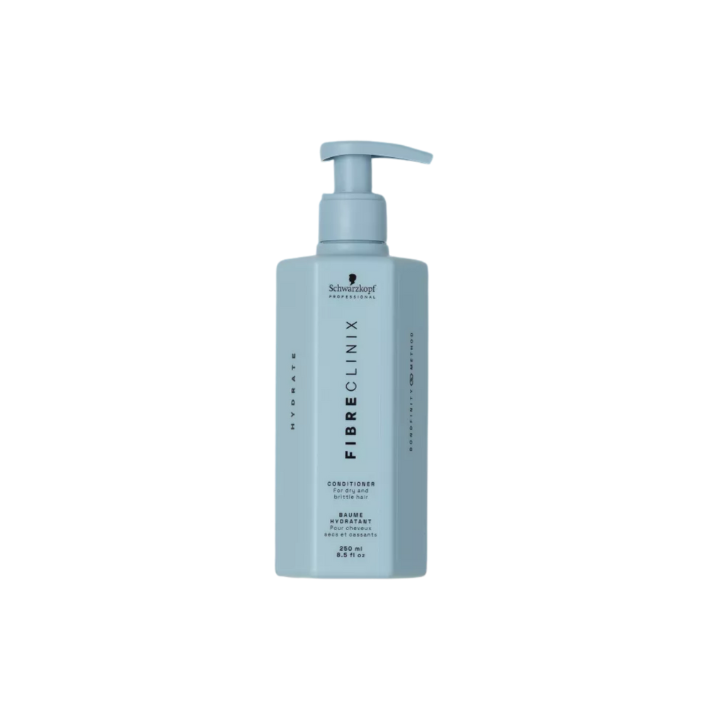 Après‑shampoing Schwarzkopf Professional Fibre Clinix Hydrate – soin hydratant pour cheveux secs et cassants.
