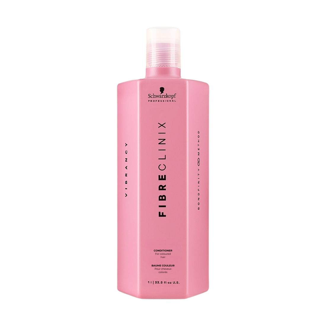 Conditionneur Schwarzkopf Fibre Clinix Vibrancy pour cheveux colorés, démêlant et protecteur de couleur.