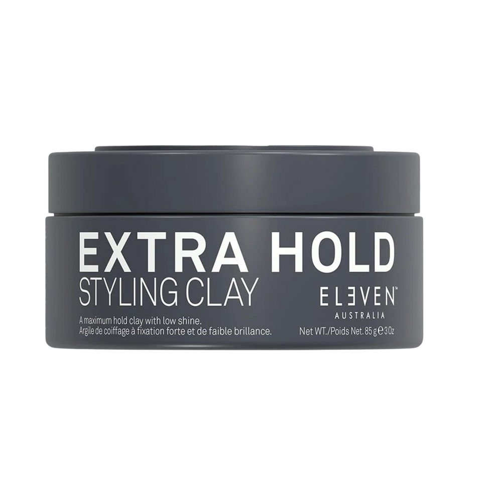 Pot d’argile coiffante ELEVEN Australia EXTRA – tenue extra forte, finition mate, spécialement conçue pour styles texturés ou structurés