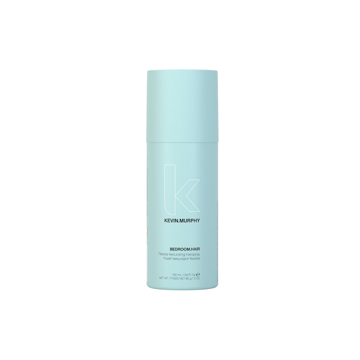 Flacon 100 ml du spray texturisant BEDROOM.HAIR posé sur fond neutre