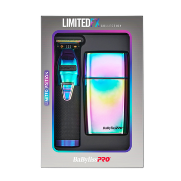 BaBylissPRO LimitedFX Iridescent trimmer & double foil shaver set – finition irisée, tondeuse et rasoir
