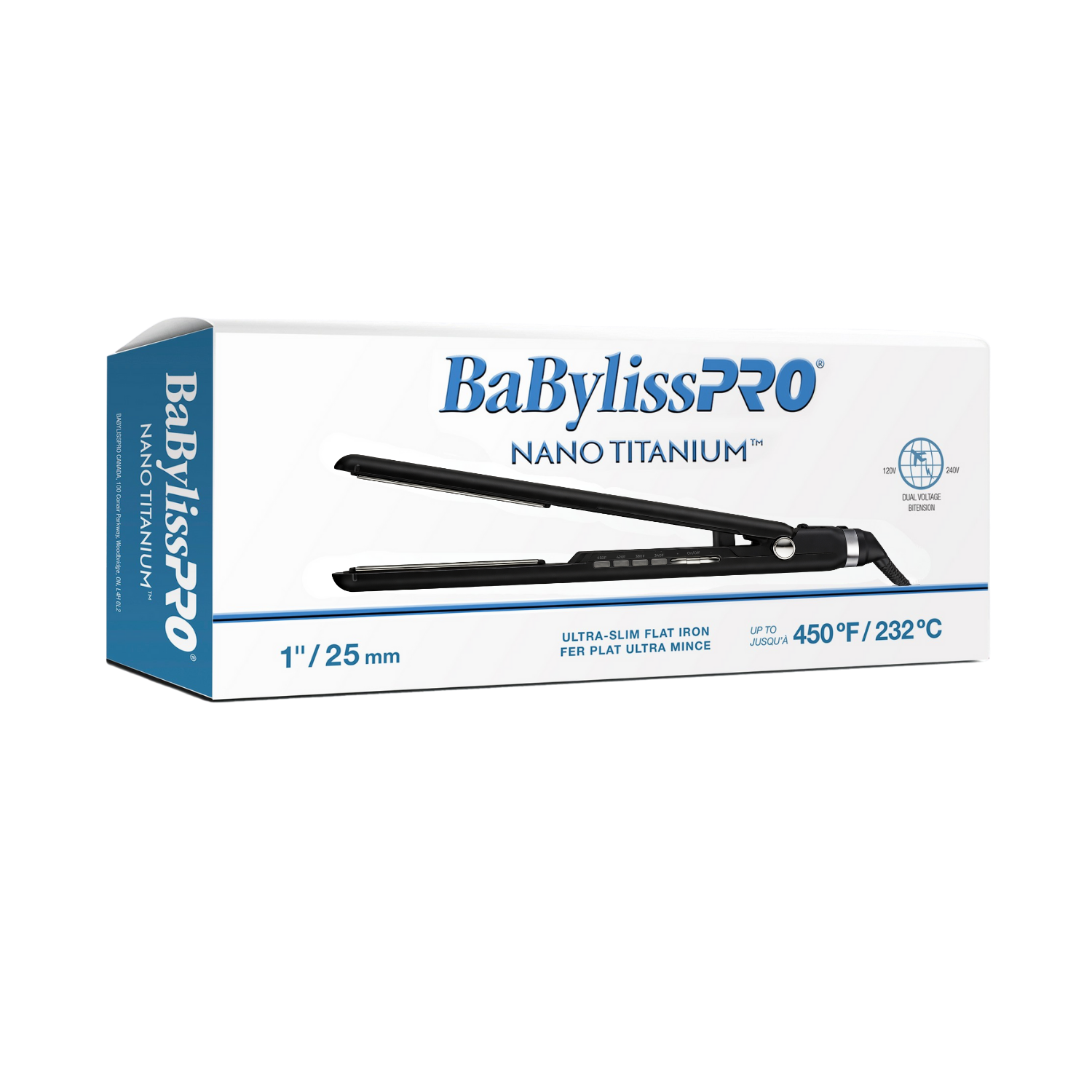 Fer plat BaBylissPRO Nano Titanium 1″ ultra-mince – outil coiffure lissage professionnel