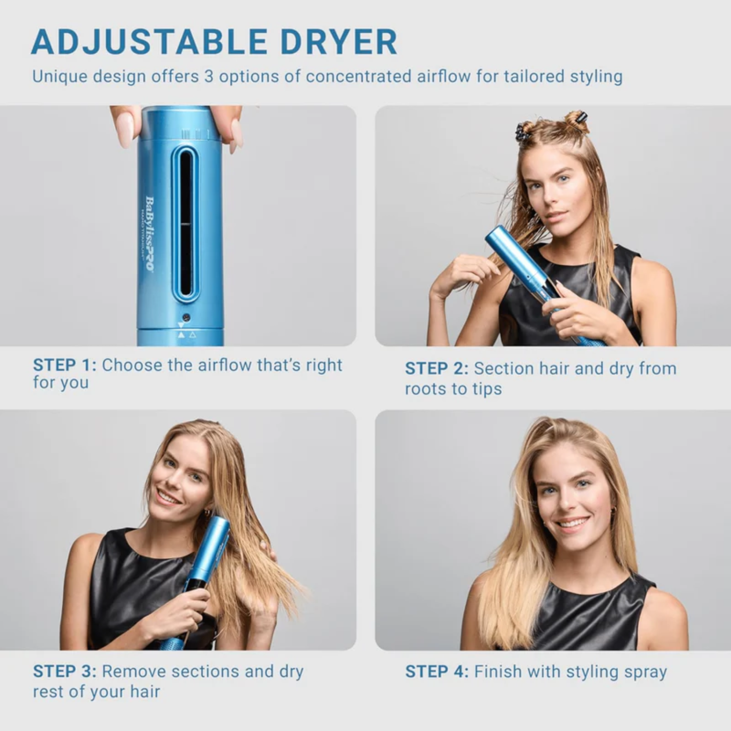 BaBylissPRO Style/Switch 5-en-1 – Multi-styler léger et ionique