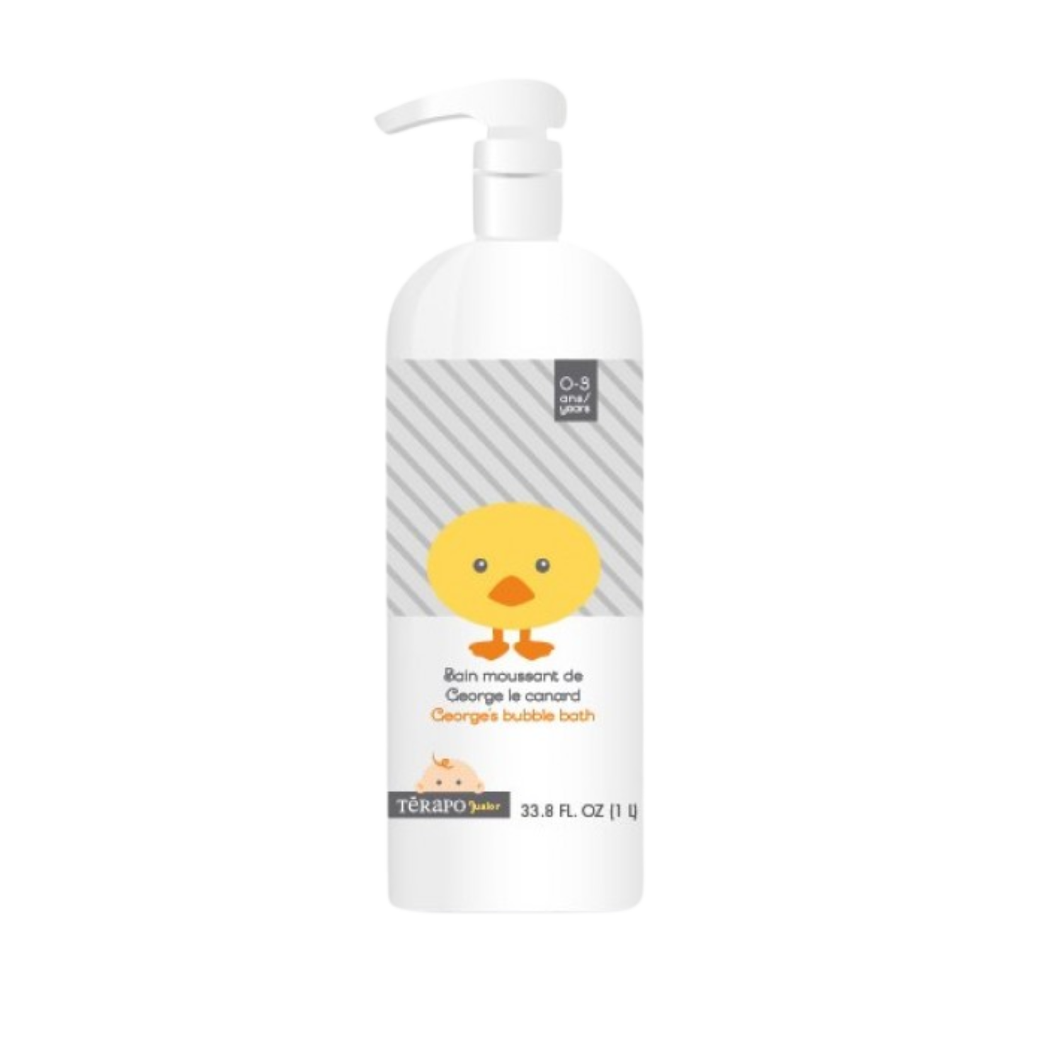 George the Duck Bubble Bath 1000ml | Térapo Junior Children – Cachet Urbain
