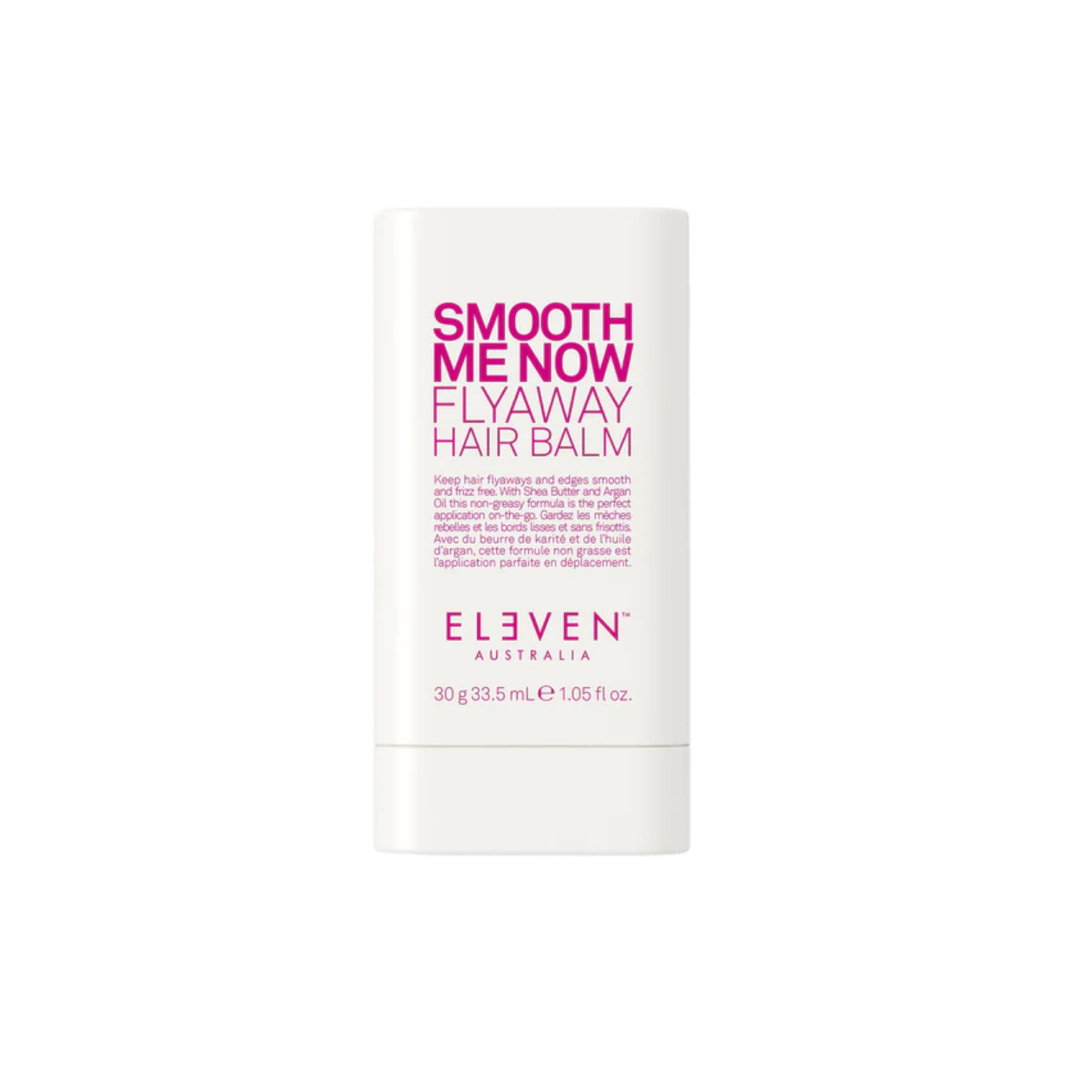 Baume coiffant anti-frisottis Smooth Me Now Flyaway Hair Balm ELEVEN AUSTRALIA – stick coiffure lissant cheveux.