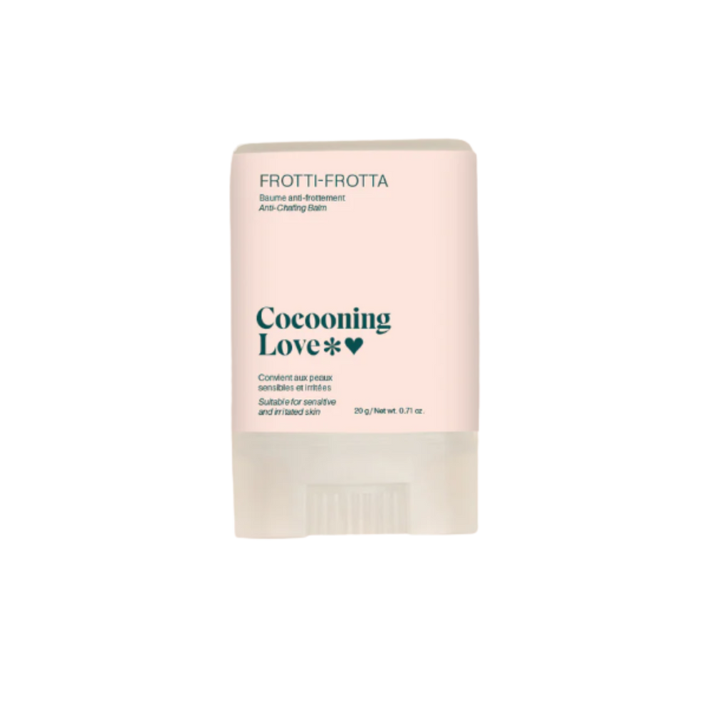 Pot de baume Frotti Frotta Cocooning Love, anti-frottement, protection peau douce et végane.