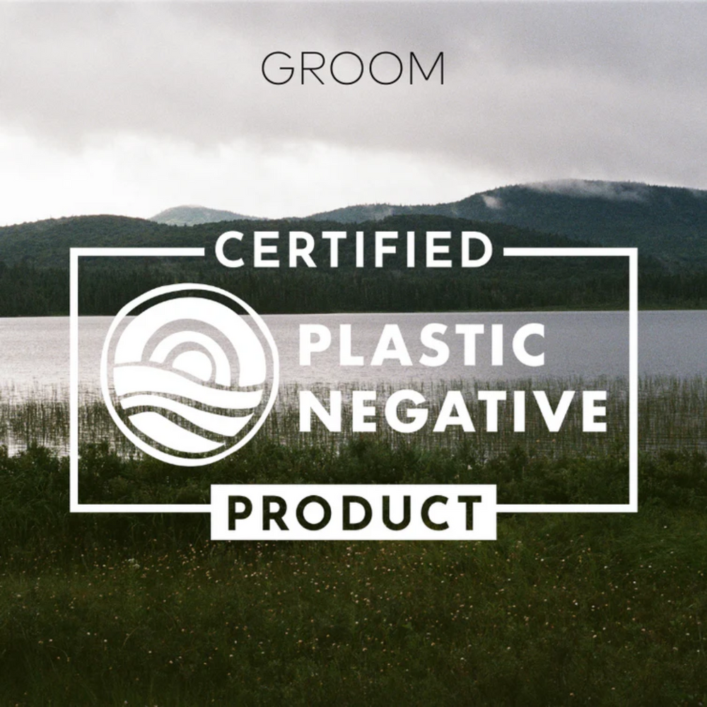Tube de 65 ml du Baume après-rasage Groom – soin apaisant et hydratant au jojoba et beurre de cacao, parfum herbacé, emballage recyclé

