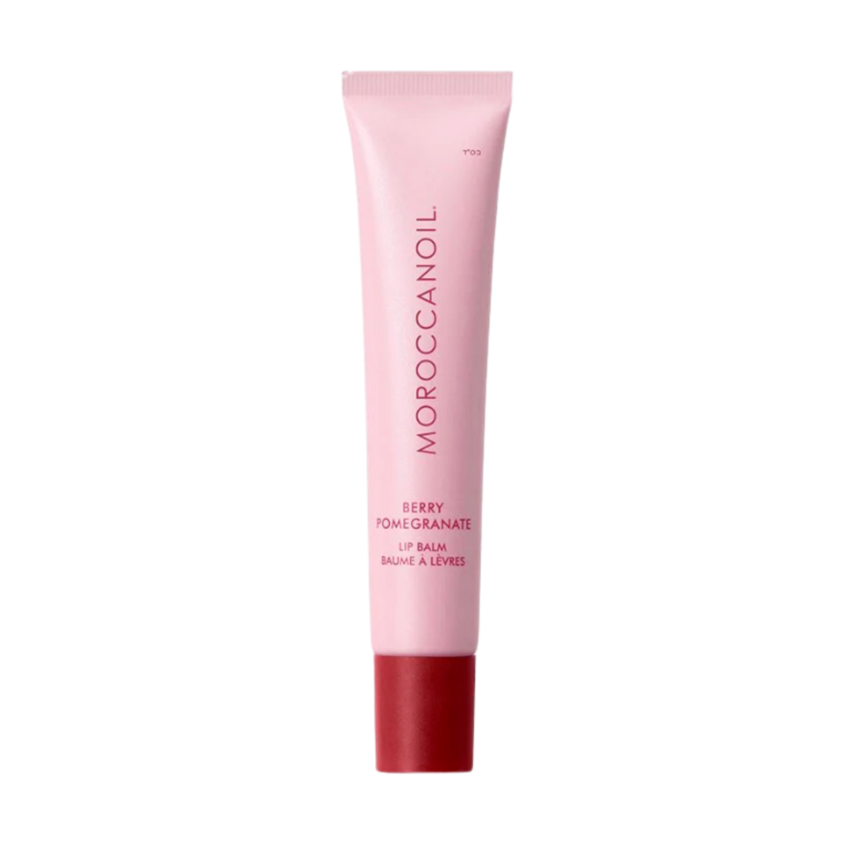 Baume à lèvres Moroccanoil Baies & Grenade – tube de soin lèvres hydratant fruité