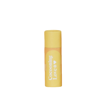 Tube en carton du baume à lèvres Cocooning Love parfum citron, végan et naturel.