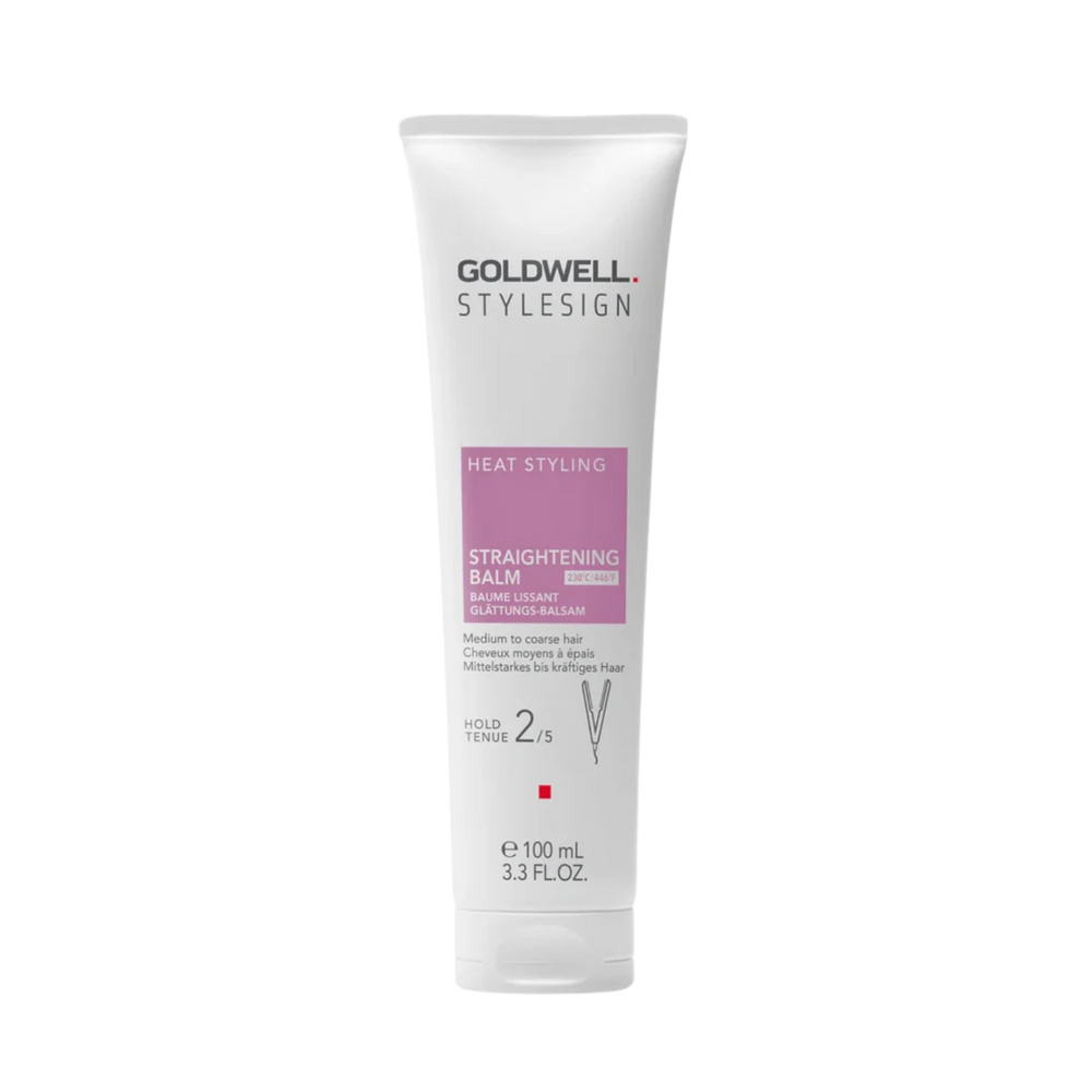 Tube de Baume Lissant Goldwell Stylesign 100 ml posé sur fond blanc