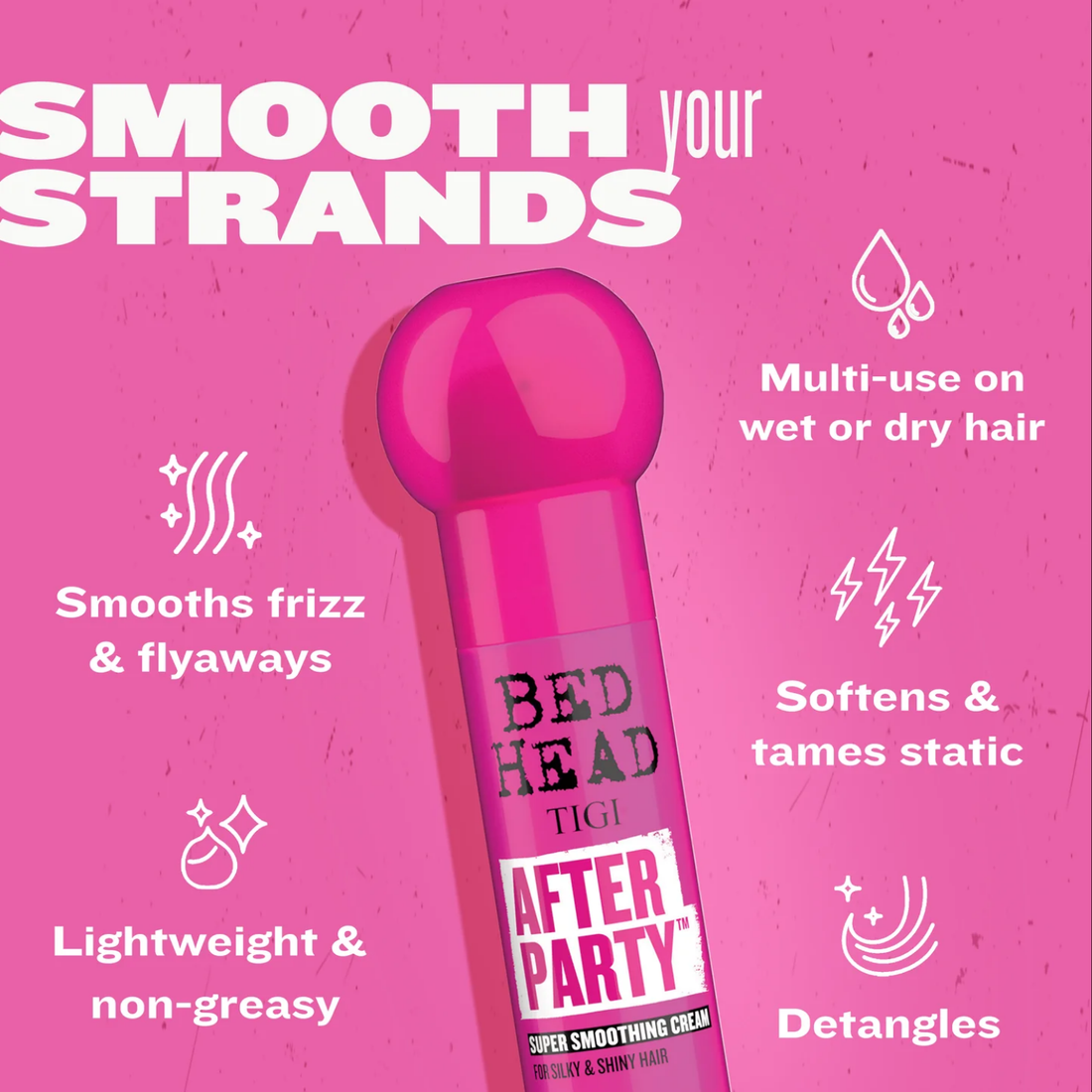 Crème coiffante anti-frisottis Bed Head After Party cheveux lisses