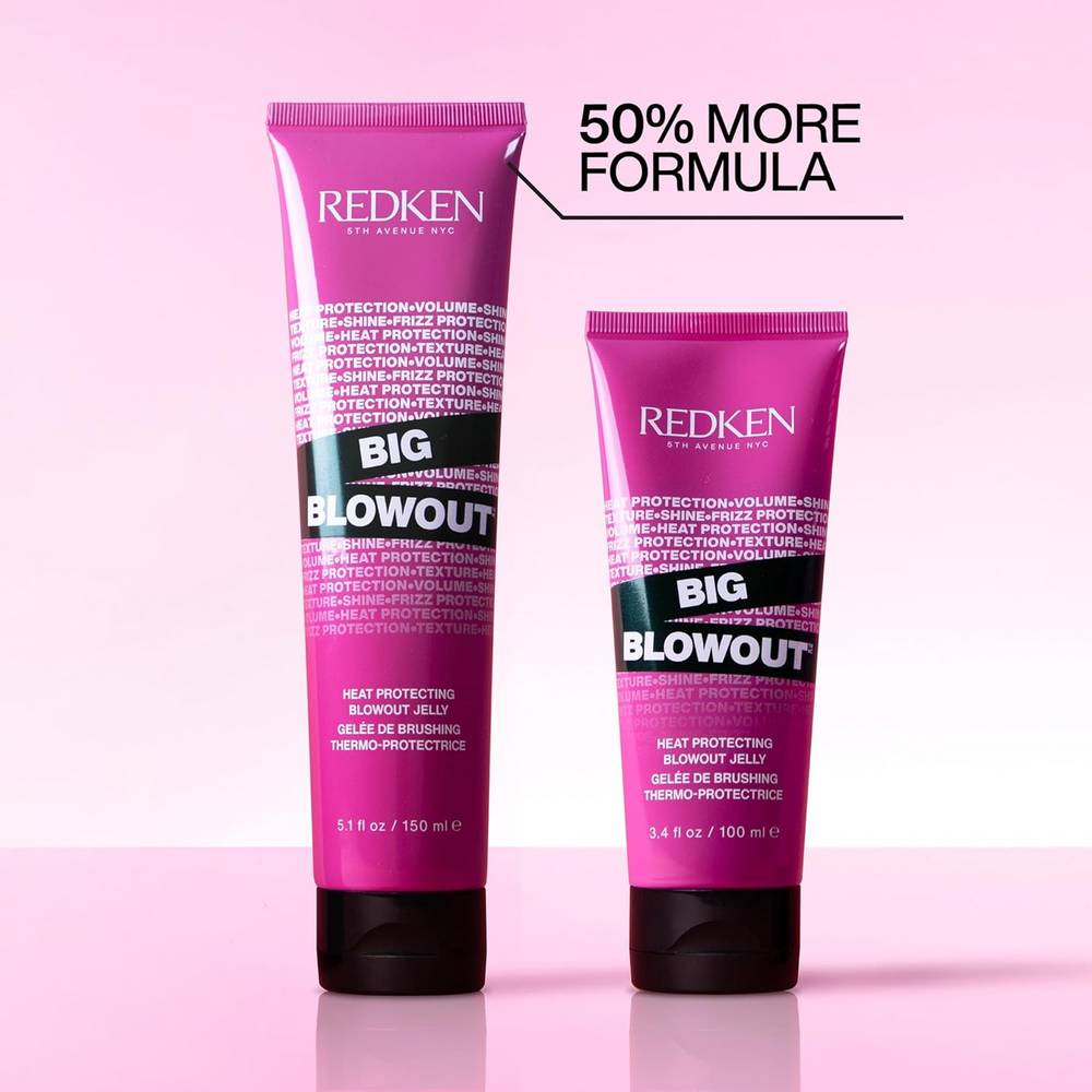 Tube de la Big Blowout Gelée Thermo-Protectrice de Redken avec son design distinctif.