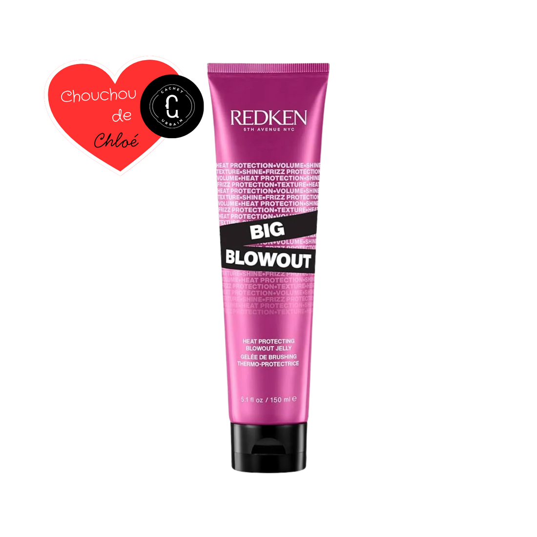 Tube de la Big Blowout Gelée Thermo-Protectrice de Redken avec son design distinctif.