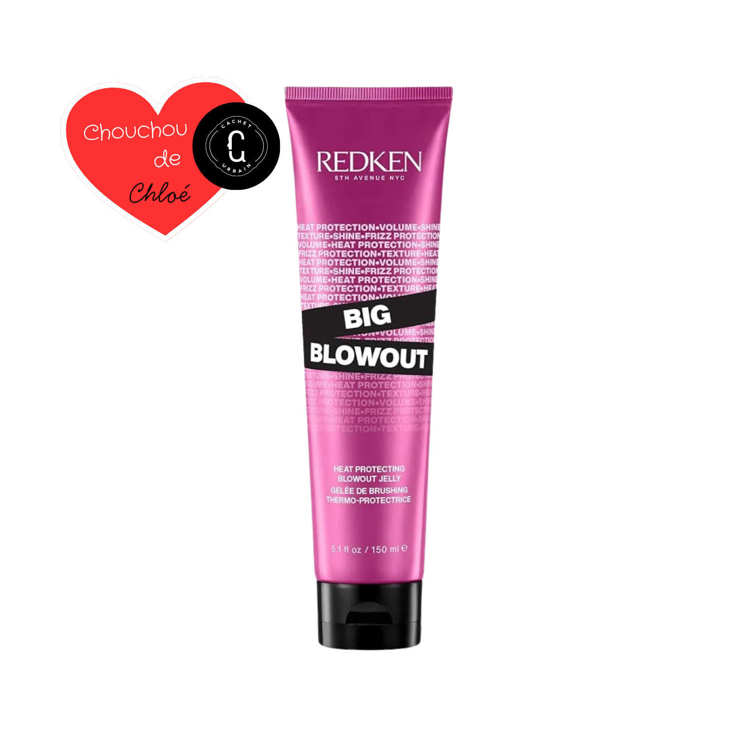 Tube de la Big Blowout Gelée Thermo-Protectrice de Redken avec son design distinctif.