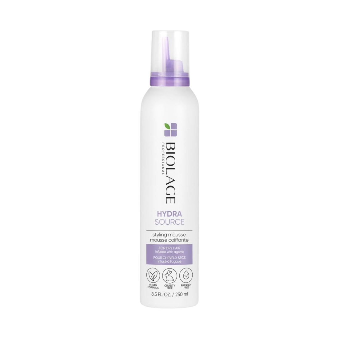 Tube Biolage Coiffante mouvements naturels végétalien, logo visible sur fond neutre