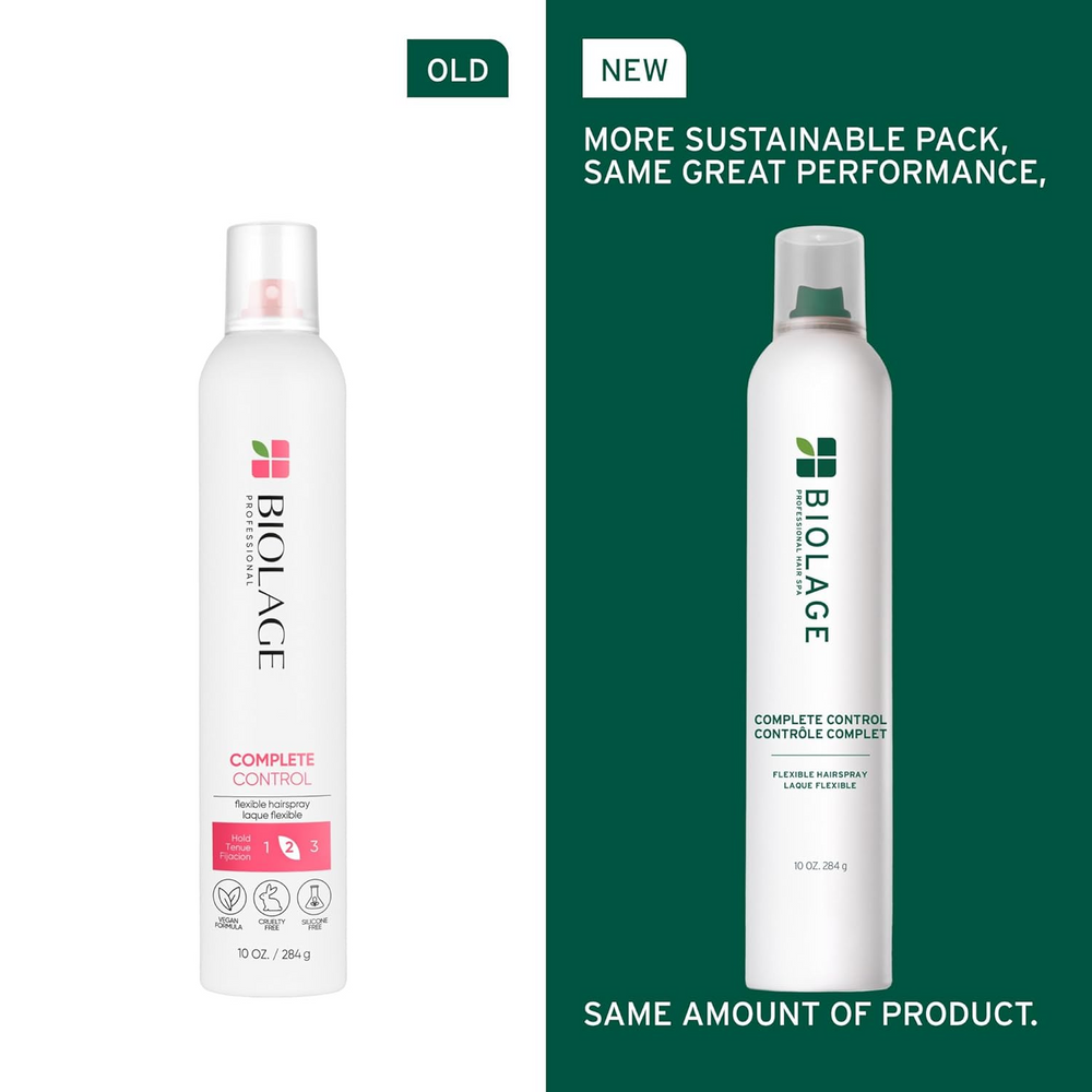 Flacon Biolage Complete Control Hairspray spray cheveux tenue souple