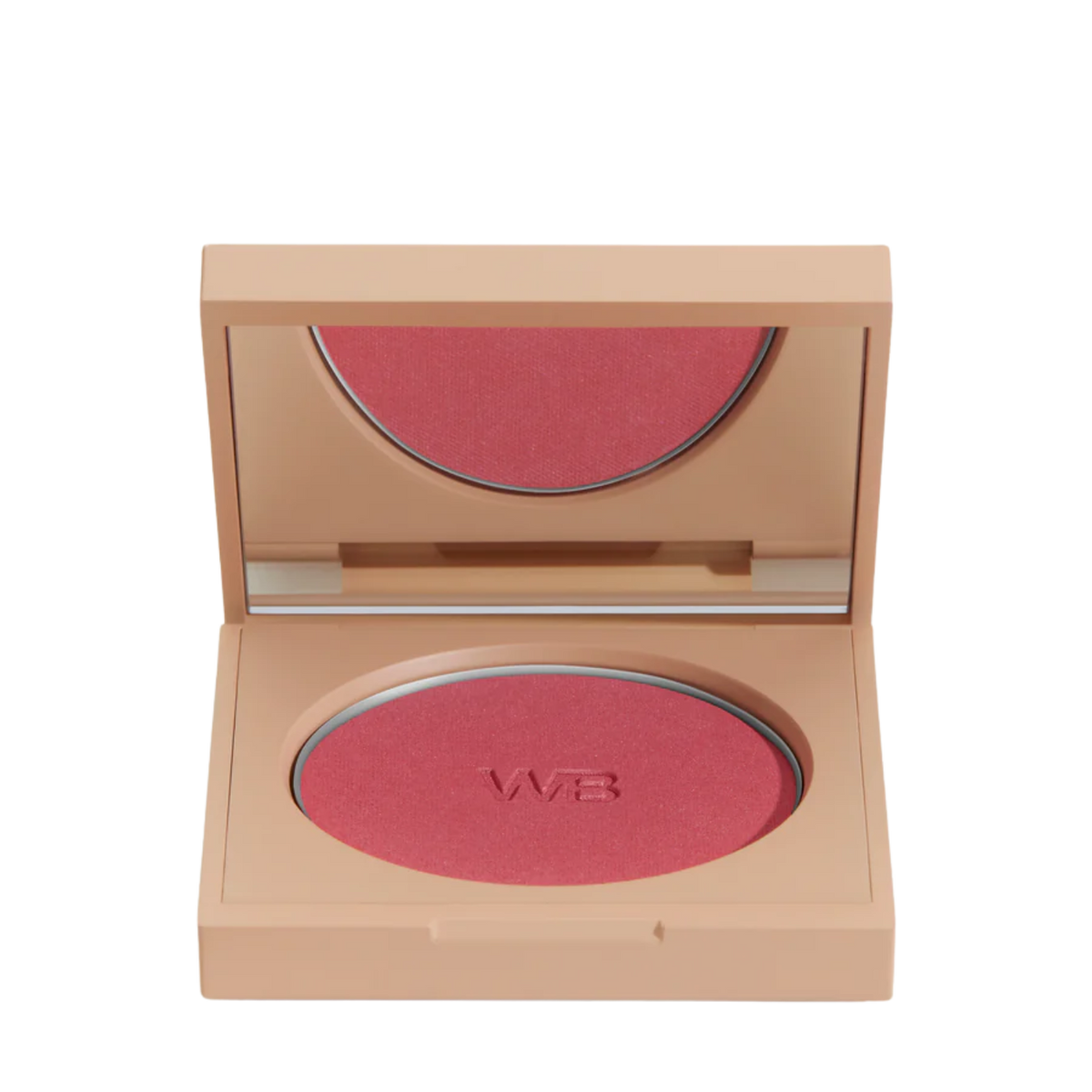 Fard à joues Le Fard de Wonderblush, teinte Pivoine, blush poudre végétalien au fini lumineux sur peau claire

