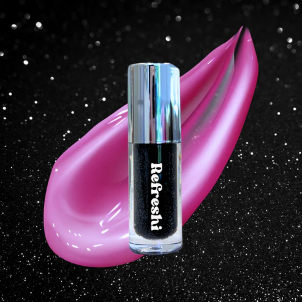 Tube 5 ml Bold Color Changing Lip Oil Refreshi, bulles visibles, texture brillante, parfum marshmallow, couleur personnalisée

