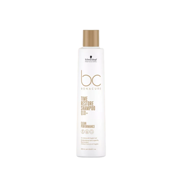 Shampooing Q10+ Time Restore Micellar : purifie en douceur, renforce les cheveux matures, stimule la kératine, sans sulfates ni silicones pour plus d’éclat.