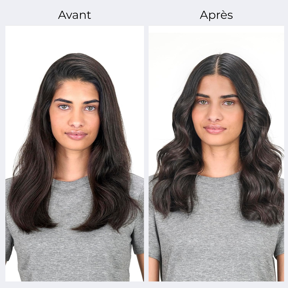 « Boucleur BaBylissPRO Nano Titanium cylindre titane long – vue latérale de l’appareil avec poignée ergonomique »