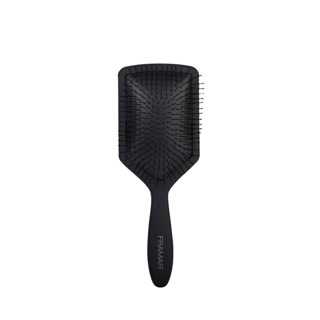 Brosse paddle noire Framar “Black to the Future” avec poils flexibles