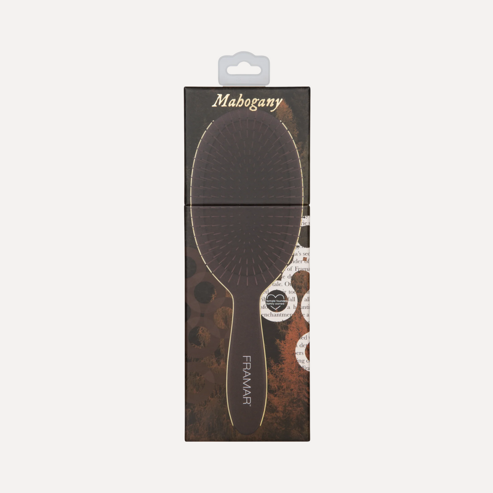 Brosse démêlante Framar Mahogany Dark Academia — édition limitée, poils souples