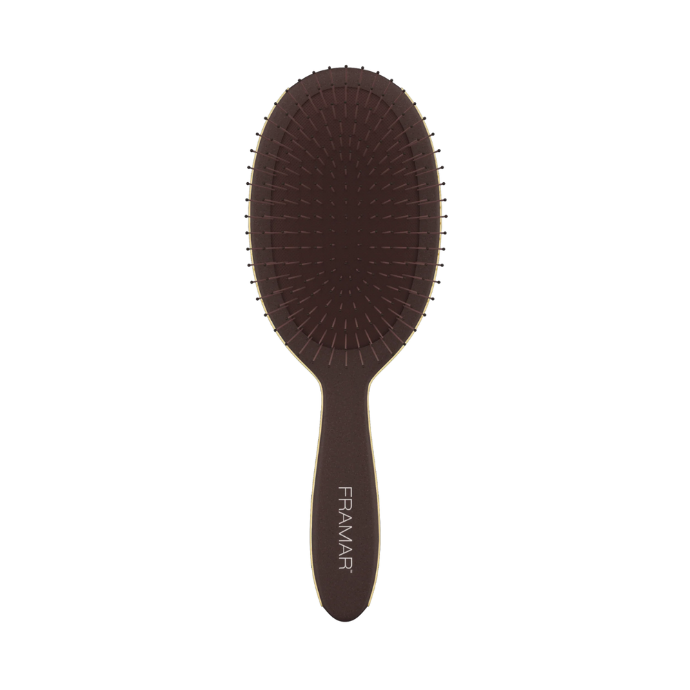 Brosse démêlante Framar Mahogany Dark Academia — édition limitée, poils souples