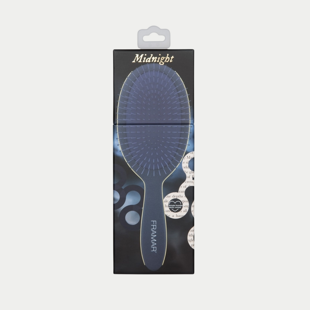 Brosse Framar Dark Academia Midnight — démêlante bleu marine limited edition