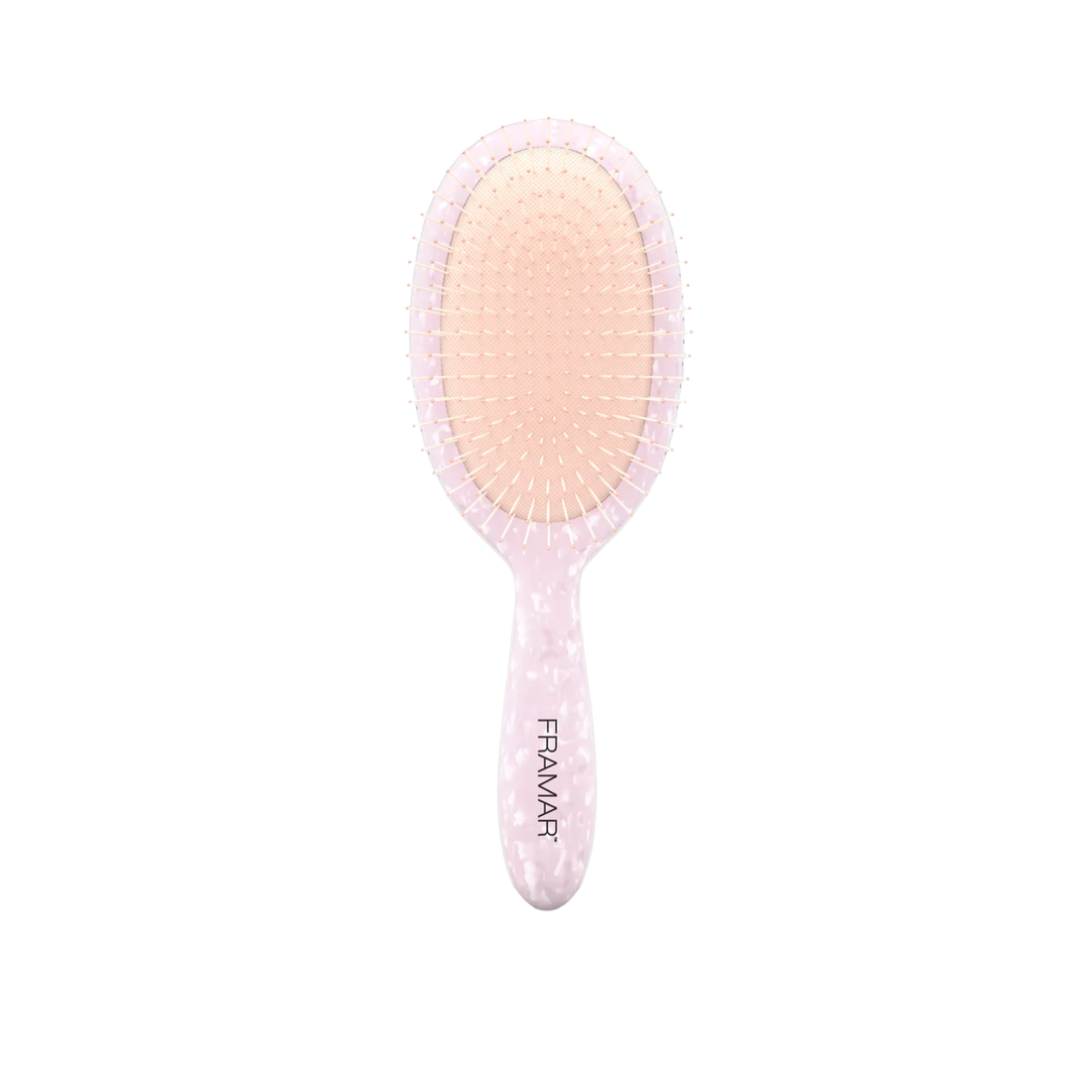 Brosse démêlante Framar Glazed Donut rose holographique, poils souples.