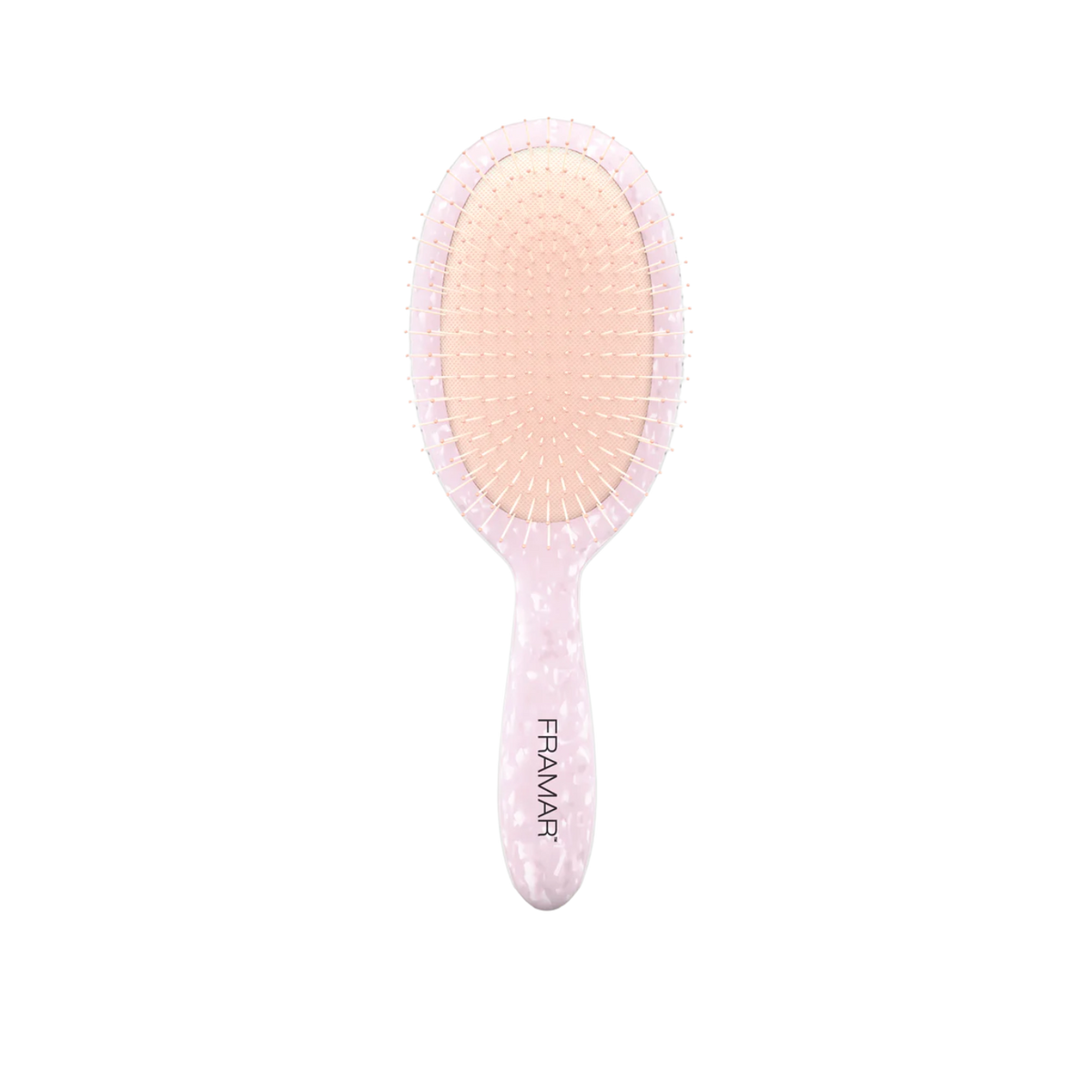 Brosse démêlante Framar Glazed Donut rose holographique, poils souples.