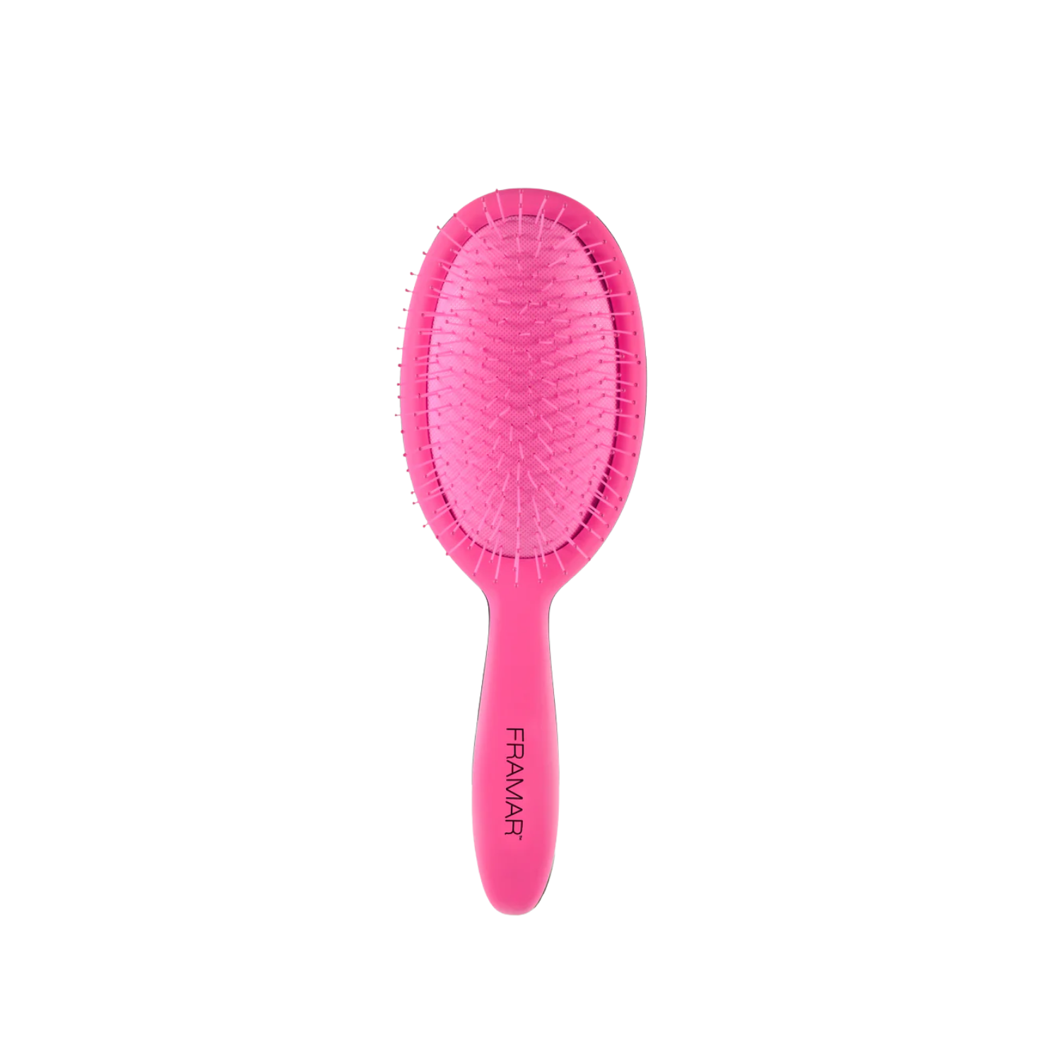 Brosse démêlante Framar Pinky Swear – poils flexibles et manche rose mat