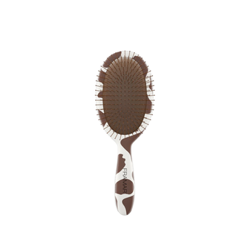 Brosse démêlante Framar Yeehaw avec motif vache crème et marron
