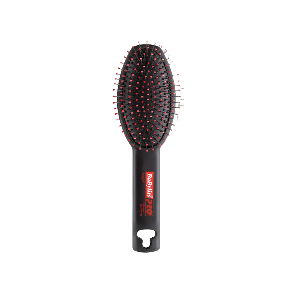 Brosse ovale à coussinet BaBylissPRO 503C – poils nylon et manche texturé