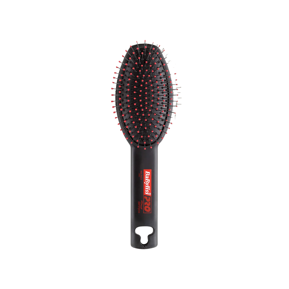 Brosse ovale à coussinet BaBylissPRO 503C – poils nylon et manche texturé
