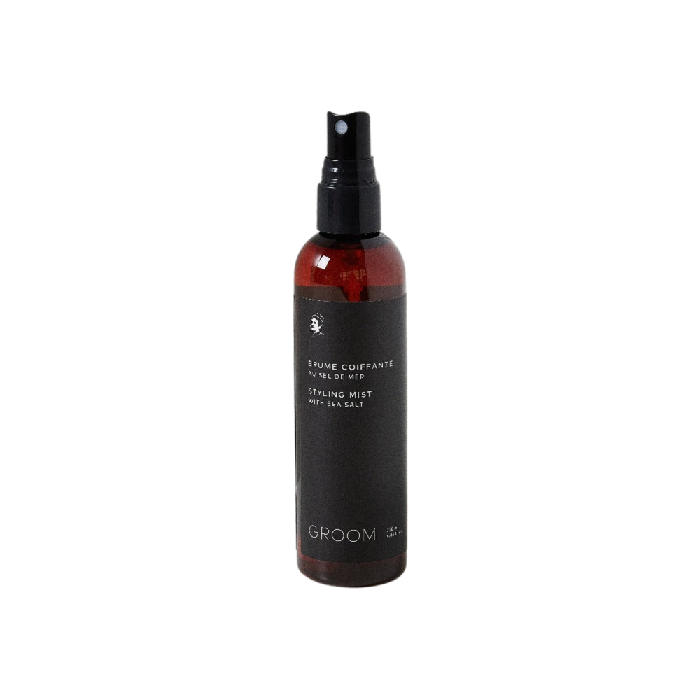 Flacon 120 ml de Brume Coiffante Groom – brume texturisante au sel de mer, algues, aloès et agrumes, fini mat naturel

