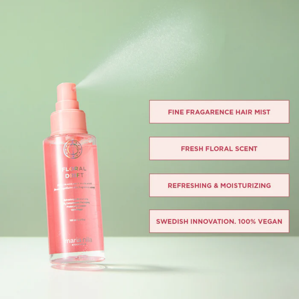 Brume capillaire Floral Drift Maria Nila – spray cheveux floral-fruité 100 ml