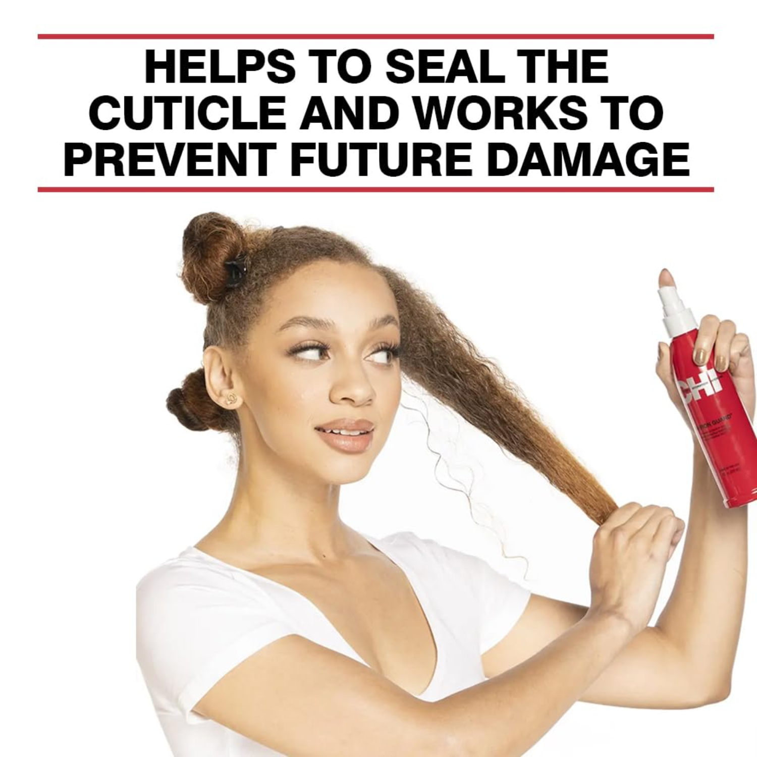 Flacon du spray CHI 44 Iron Guard – protection thermique cheveux