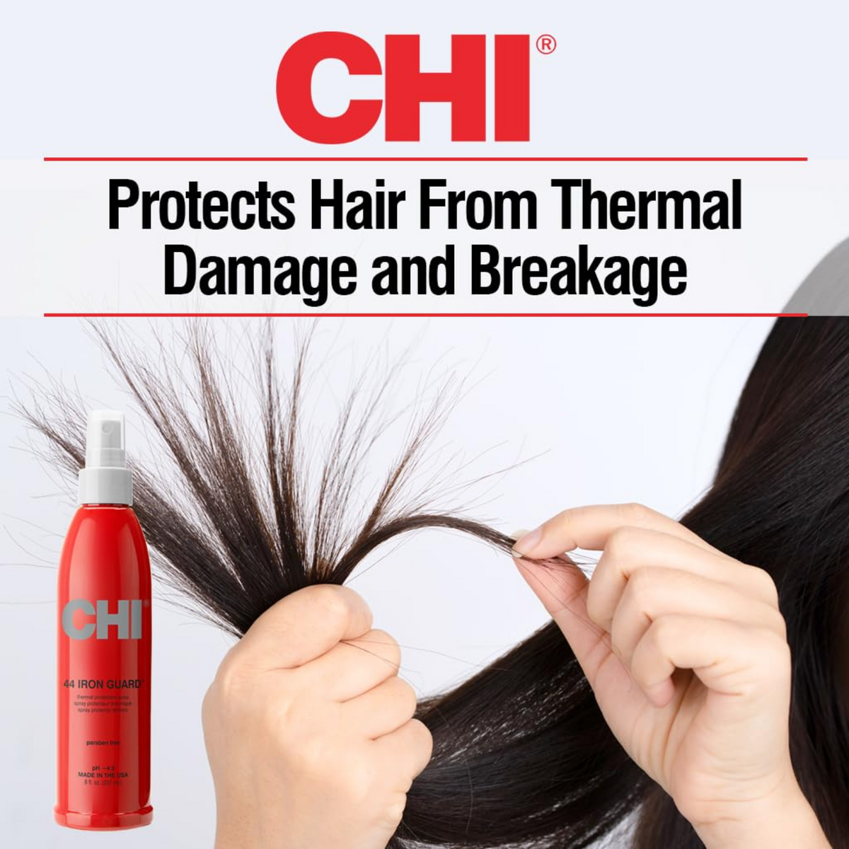 Flacon du spray CHI 44 Iron Guard – protection thermique cheveux
