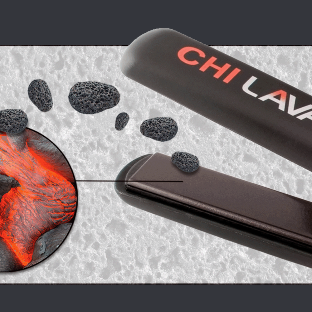 Fer à lisser CHI LAVA 1.5″ céramique lave volcanique – modèle GF8300